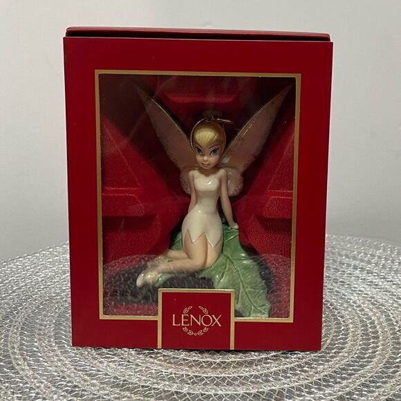 Lenox Disney Tinker Bell Sitting Pretty Ornament NWT - Picture 4 of 5